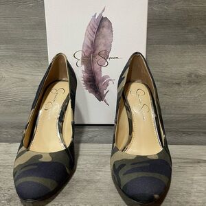 Jessica Simpson Camouflage Heels